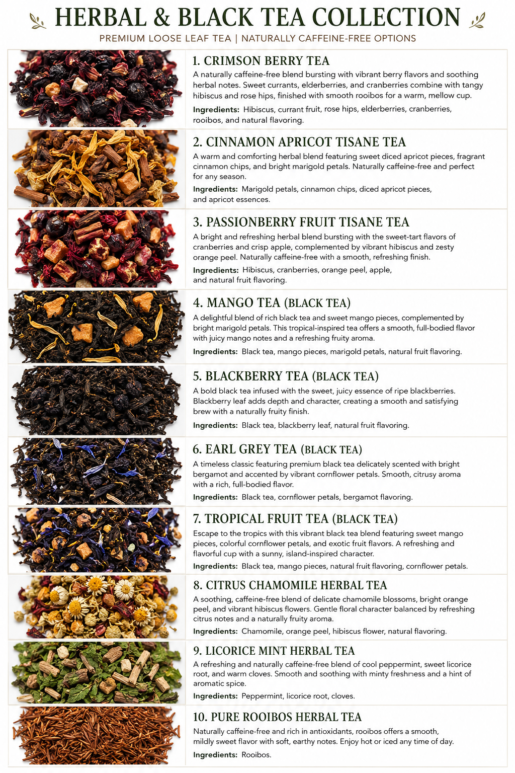 Cinnamon Apricot Tea – Caffeine Free Herbal Loose Leaf Blend