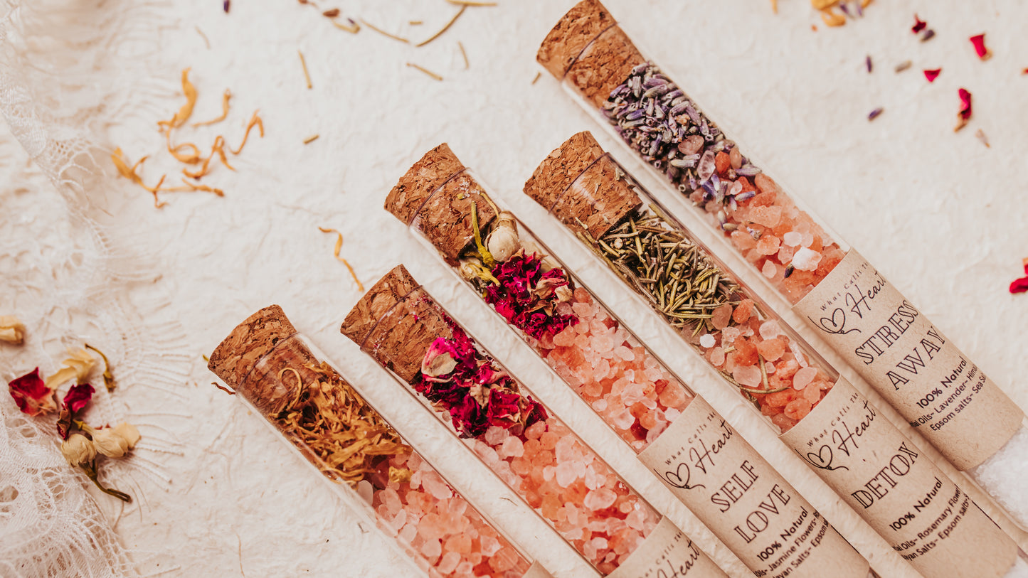 Bath salt gift box of 5
