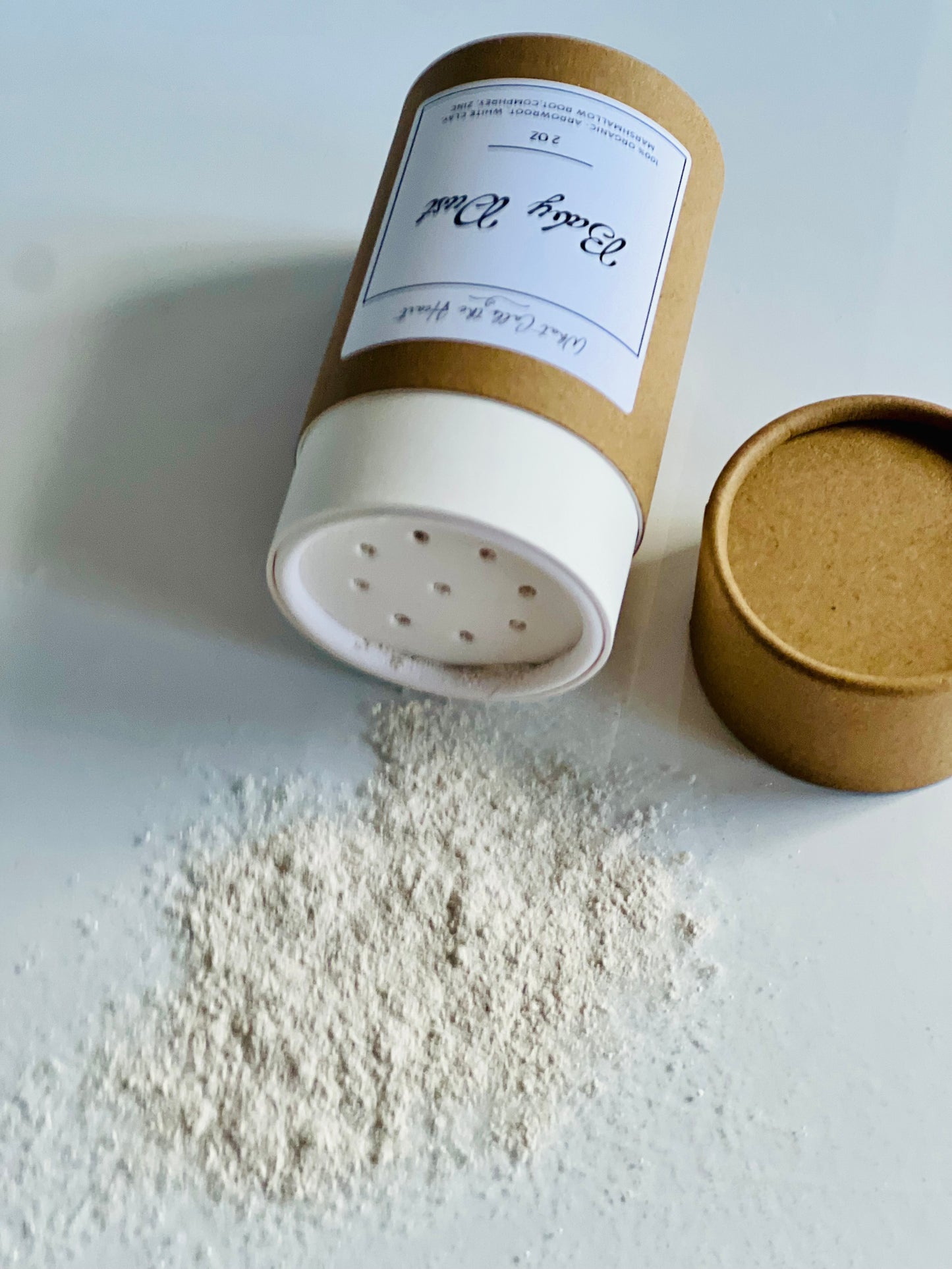 Organic Baby Powder Talc Free – Arrowroot, White Clay, Comfrey, Marshmallow Root & Zinc | Natural Diaper Rash Care