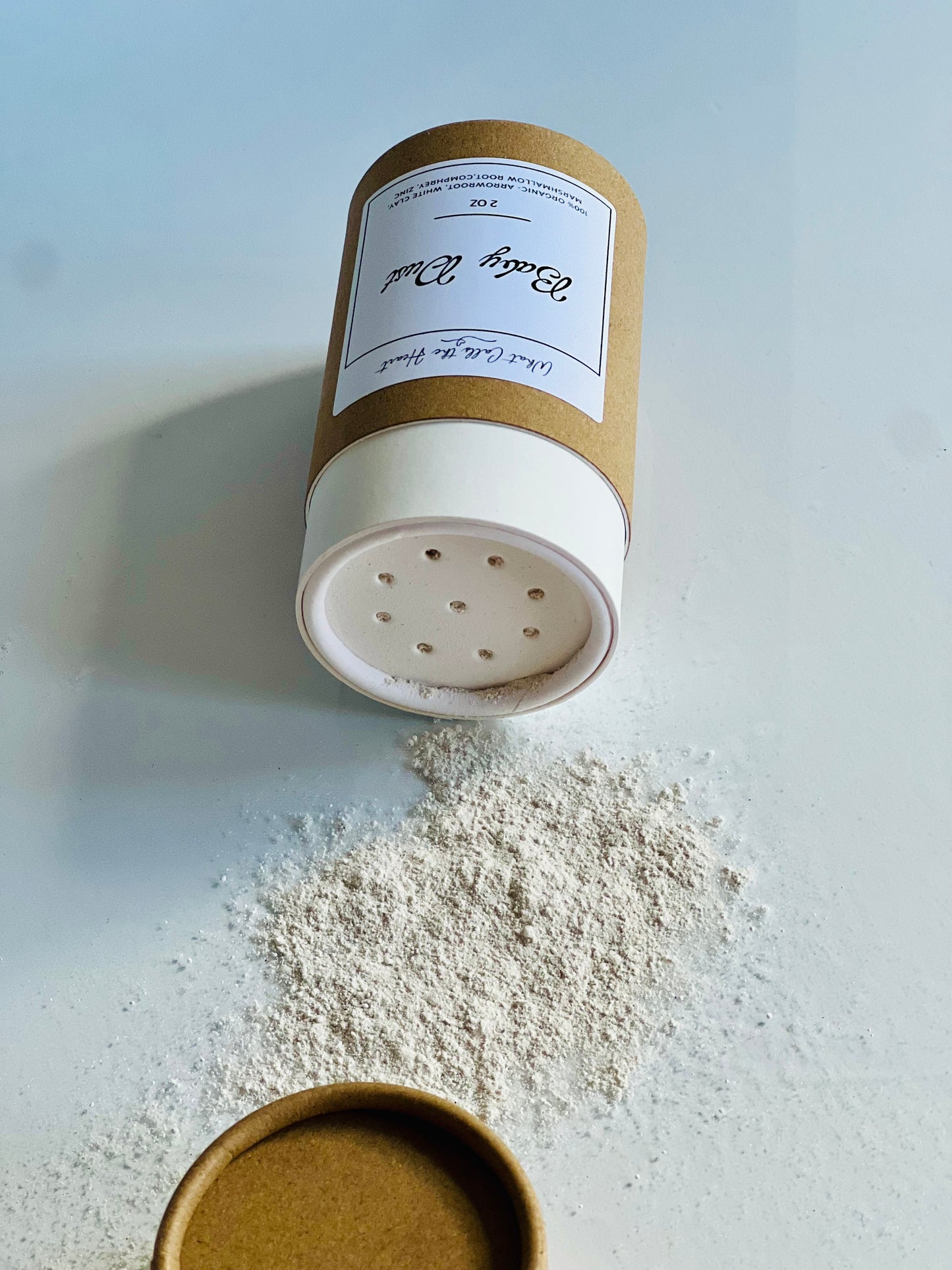Organic Baby Powder Talc Free – Arrowroot, White Clay, Comfrey, Marshmallow Root & Zinc | Natural Diaper Rash Care