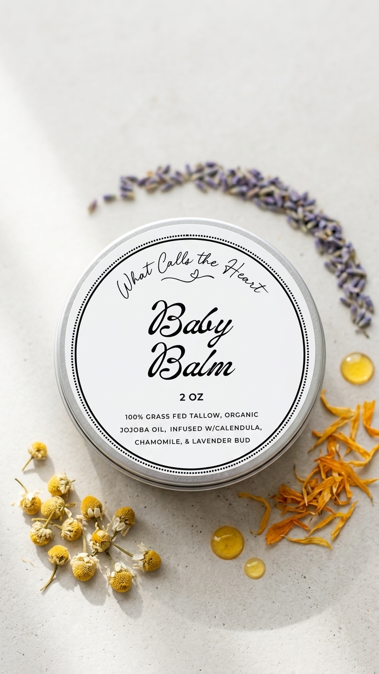 Tallow Baby Balm: Lavender Calendula Diaper Rash Salve