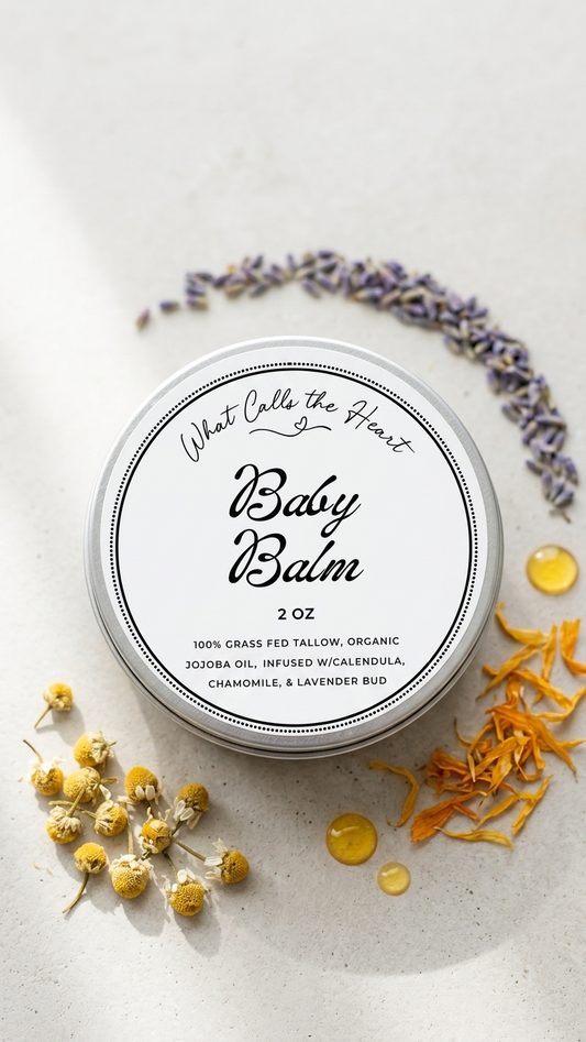 Tallow Baby Balm: Lavender Calendula Diaper Rash Salve