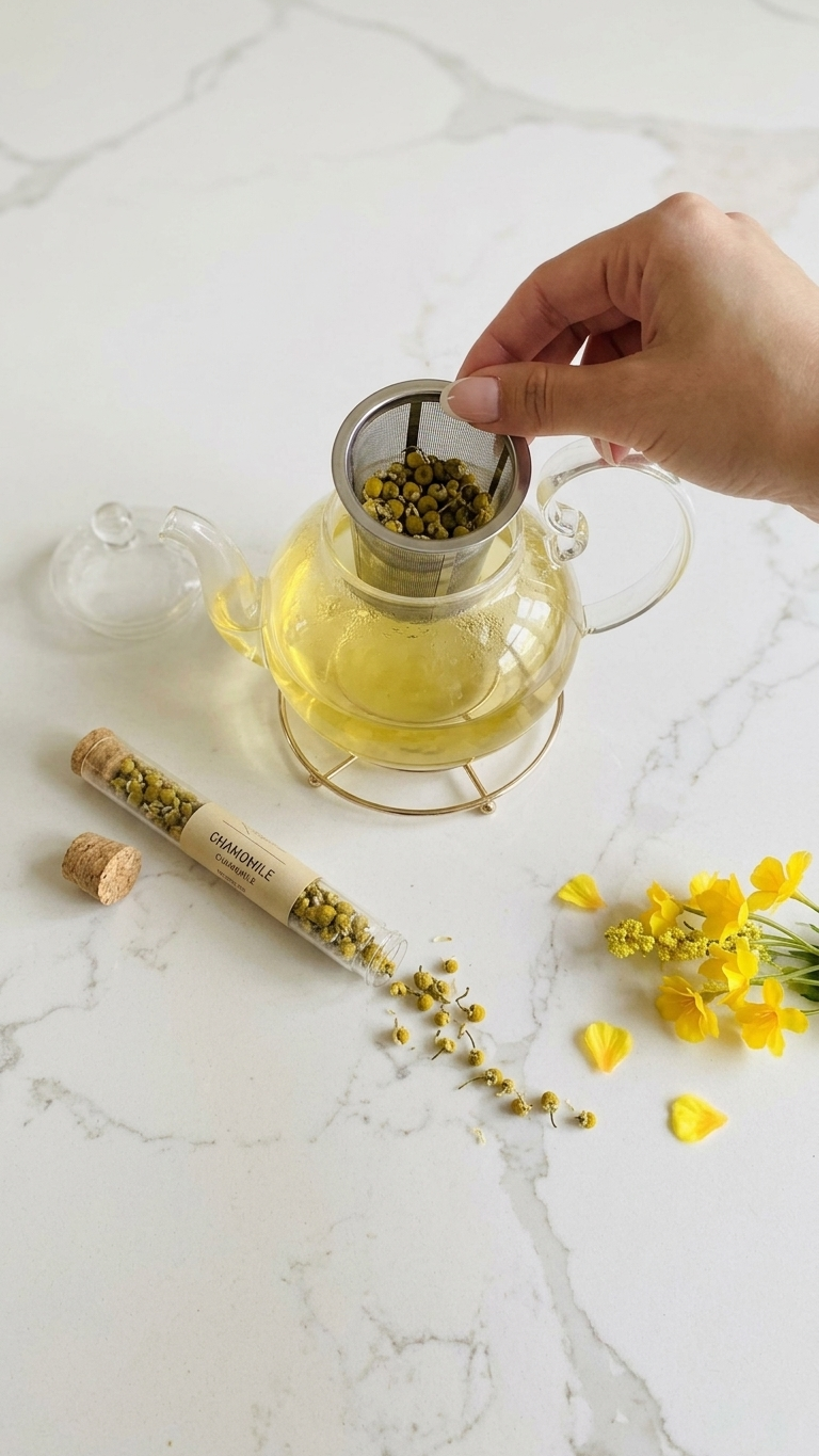 Chamomile Loose Leaf Tea Favors: Bridal Shower Tea Party