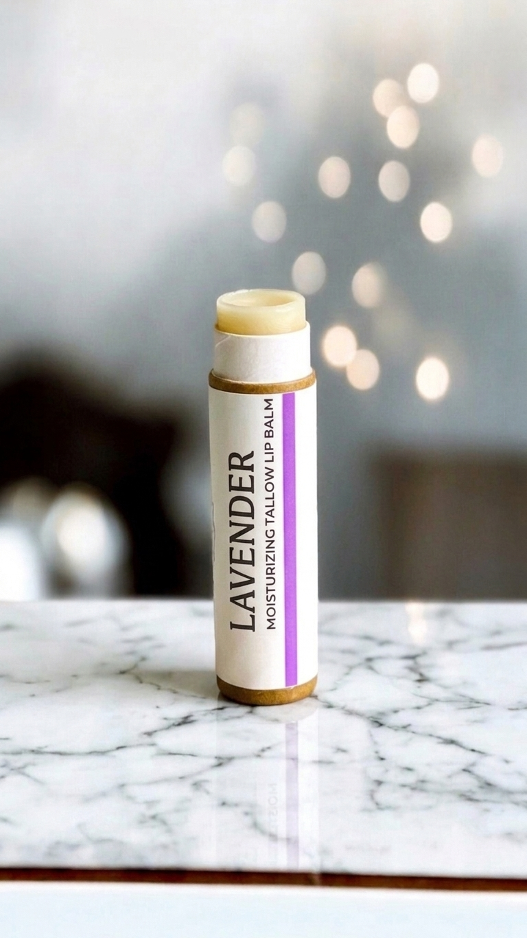 Bison Tallow Lip Balm – Organic Deep Hydration for Sensitive Lips