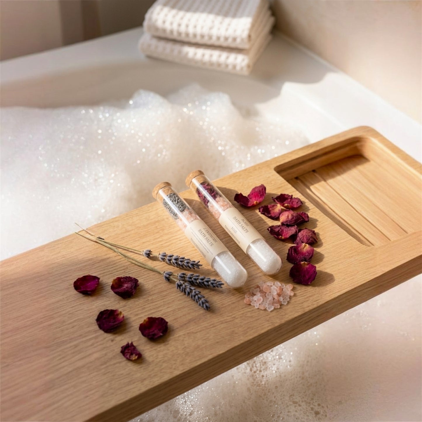 Therapeutic Bath Soak Variety Natural Salt Collection Dead Sea Mineral Therapy Epsom Salt Detox Treatment Pink Himalayan Wellness Blend Flower Infused Aromatherapy Experience Lavender Rose Jasmine Calendula Rosemary Botanical Essential