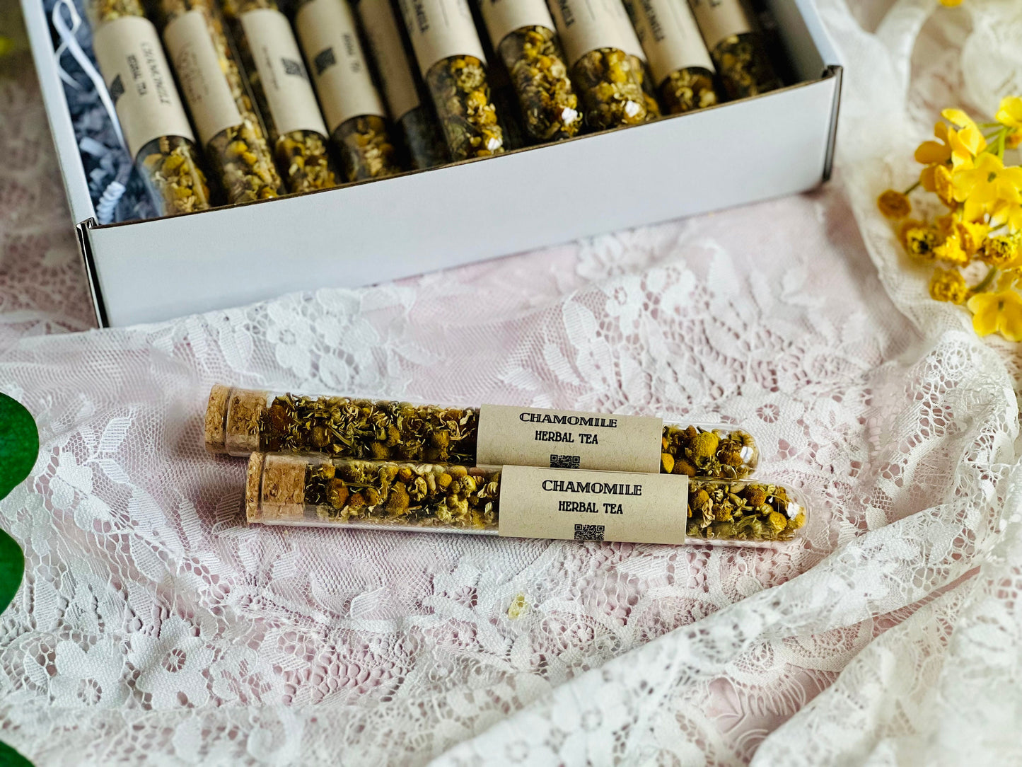 Chamomile Loose Leaf Tea Favors: Bridal Shower Tea Party