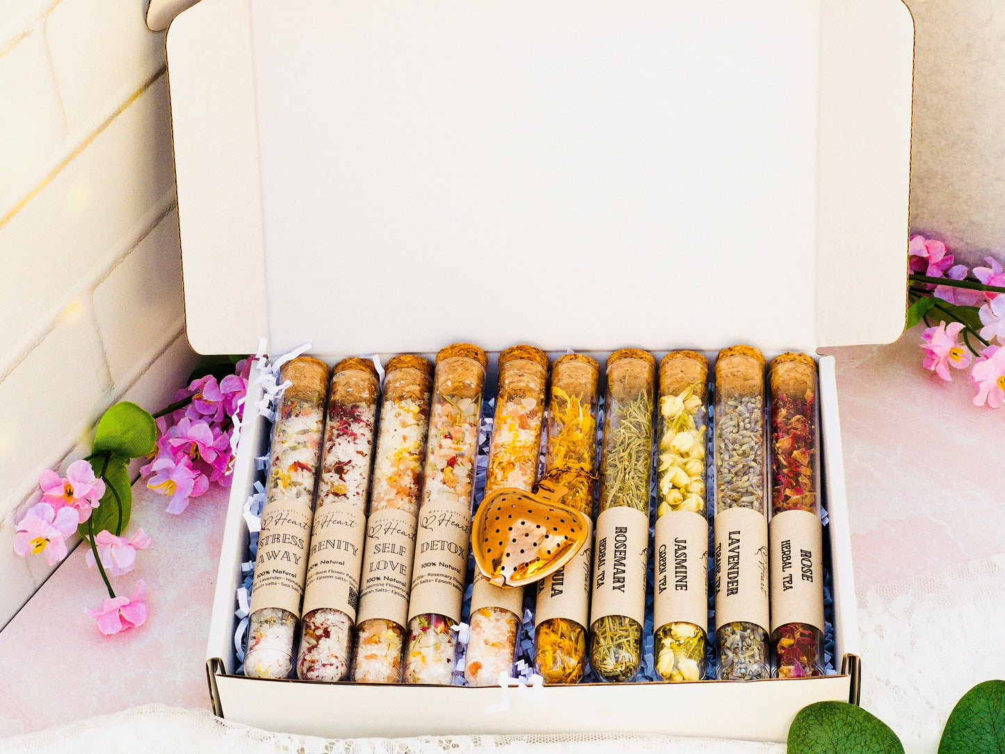 Chamomile Loose Leaf Tea Favors: Bridal Shower Tea Party