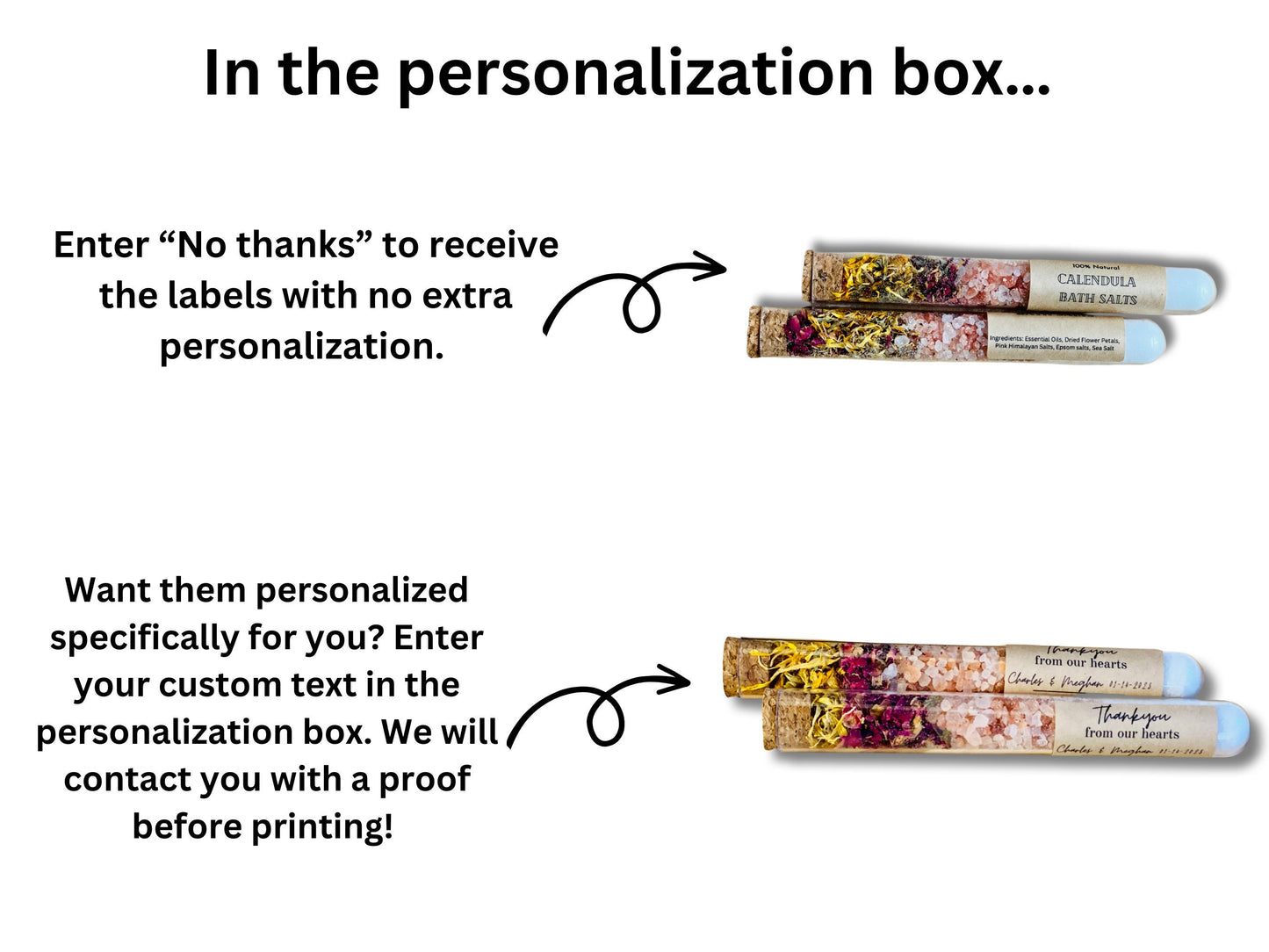 Baby Shower Bath Salts: Pink & Blue Spa Favors